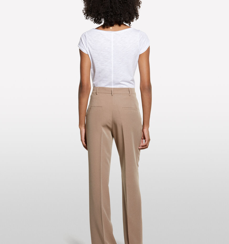 T-shirt scollo a V bianca - t-shirt a manica corta da donna - Bianco | Sisley image number 2